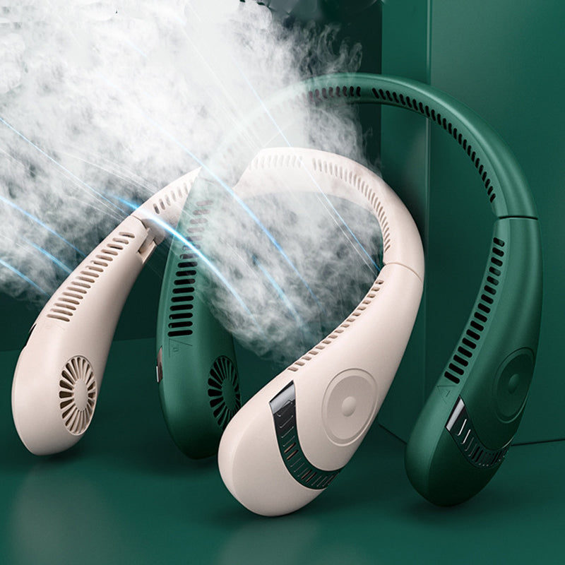 5000mah Bladeless Rechargeable Air Cool Portable Lazy Powerful Neck Fan Neckband