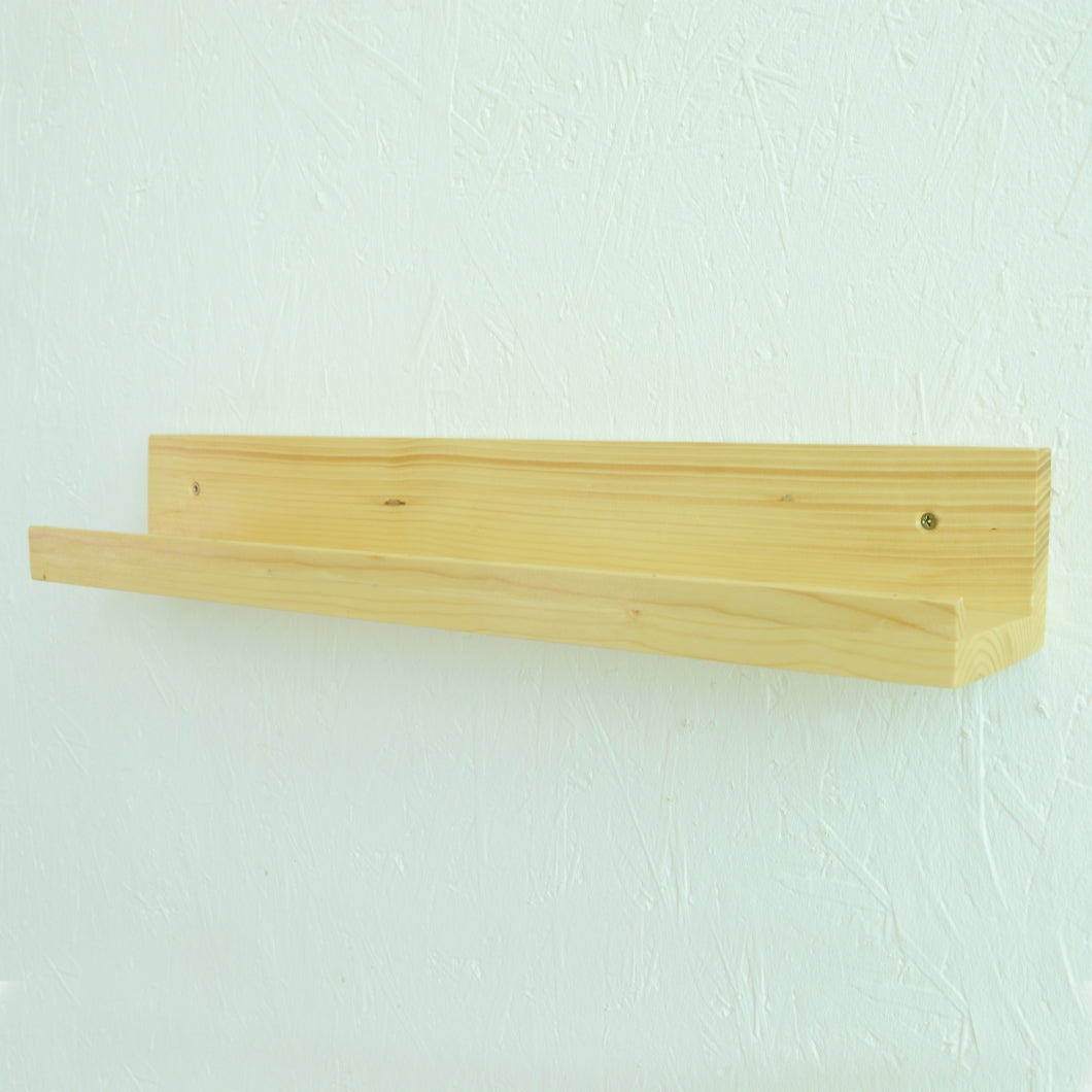 Floating Wall Shelves Slim Wooden Picture Ledge Display Rack Book Mounted Shelf